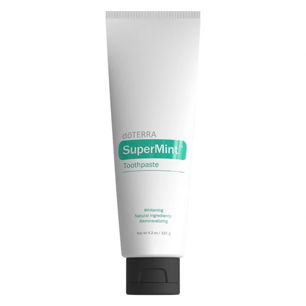 SuperMint Pasta Dental doTERRA con aceites esenciales y sin fluoruro