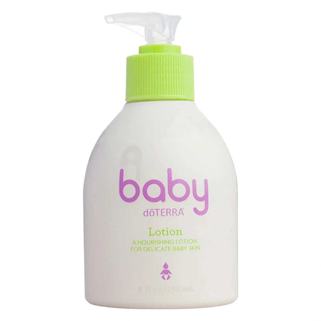 Loción para Bebés doTERRA para hidratar y proteger la piel sensible del bebé