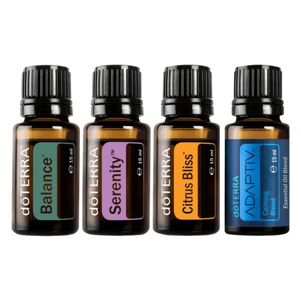 Kit Aceites para los Estados de Ánimo doTERRA con cuatro mezclas esenciales